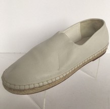 OPENING CEREMONY Ivory White Leather Slip On Espadrilles/Loafers (Size 40) - £31.25 GBP