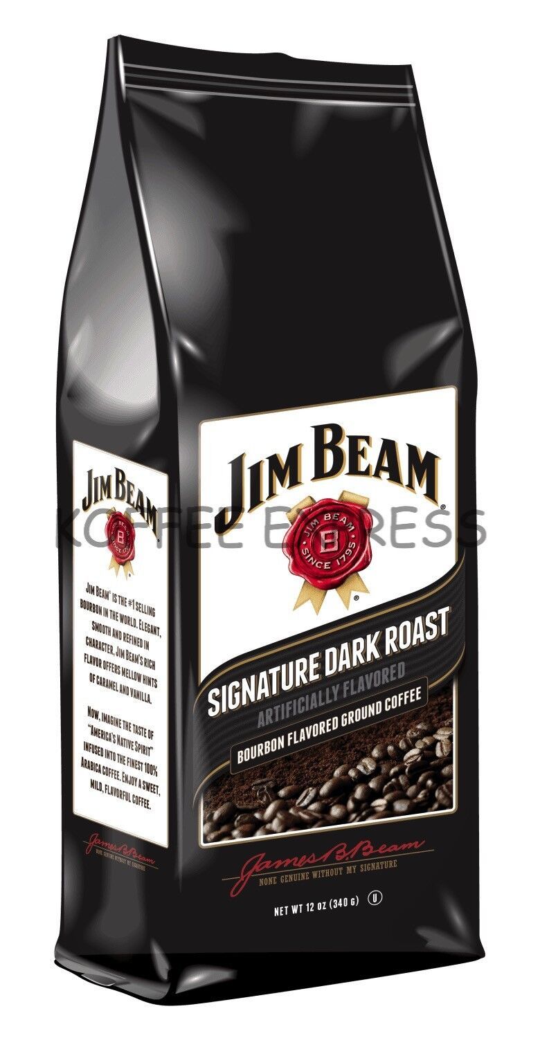 Jim Beam Signature Dark Roast Bourbon Flavored Ground Coffee, 1 bag/12 oz - $13.99