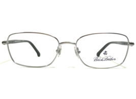 Brooks Brothers Brille Rahmen BB497 1558 Schwarz Silber Rechteckig 52-17-140 - £57.97 GBP