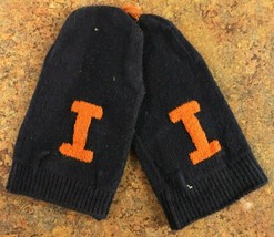 Illinois Fighting Illini Vintage Baby / Toddler Mittens 2 1/2&quot; x 4 3/4&quot; -  Rare - £8.86 GBP