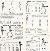 1922 N.T. Bushnell Calipers Dividers Tool Advertisement Catalogue Hardwa... - €21,51 EUR
