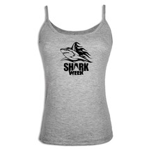 Shark Week Shark Design Women Girls Singlet Camisole Slim Sleeveless Ves... - £9.74 GBP