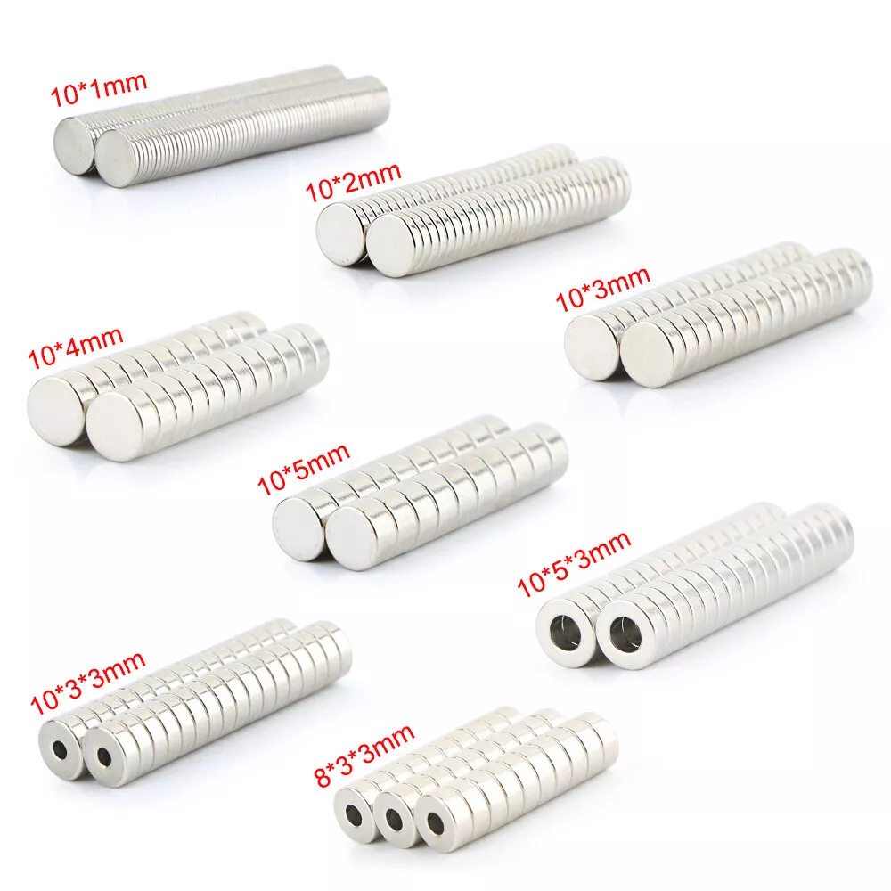 1-100pcs Super Neodymium Magnets Pinboard Strong Discs Cube N35 N45 N50 ... - $1.99