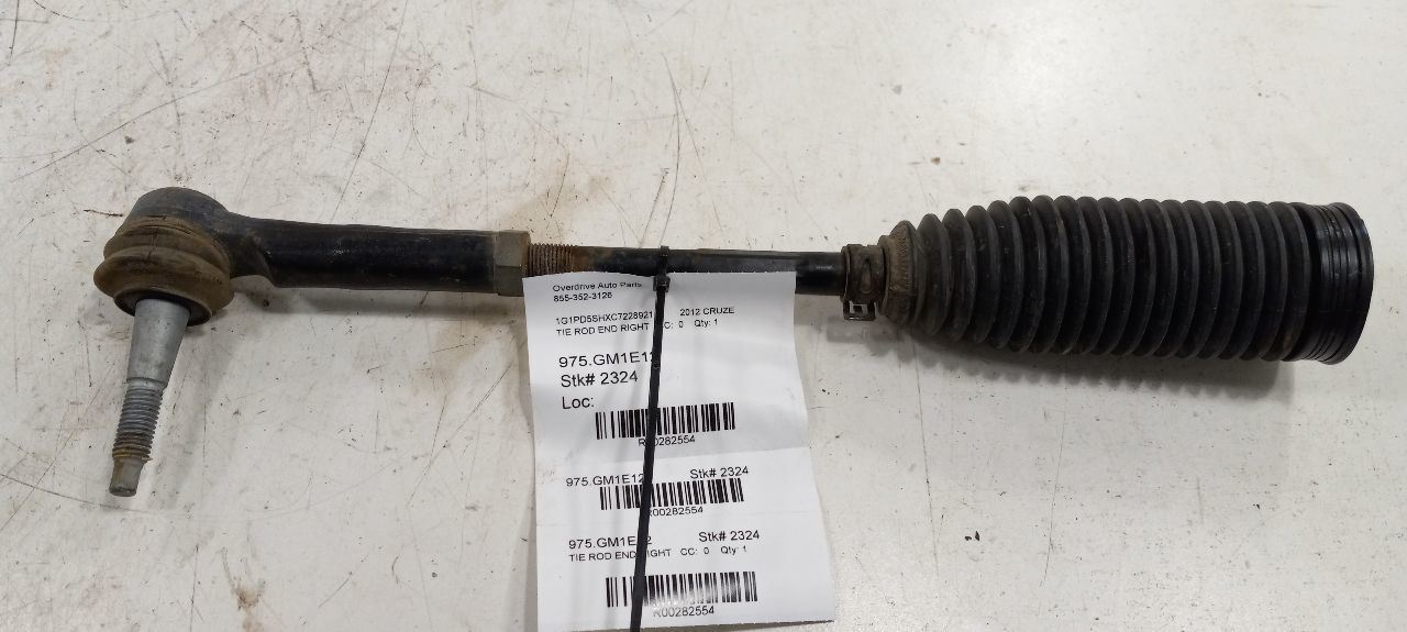 Chevy Cruze Steering Rack Pinion Tie Rod End W Boot Right Passenger 2011... - $39.94