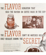 1947 Nescafe Coffee Advertisement Instant Hot Beverage Flavor Nation DWJJ20 - $545.46 MXN