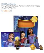 Disney Wish - Tattle Tales Book +  Includes 4 Figurines ~NEW - $283.54 MXN