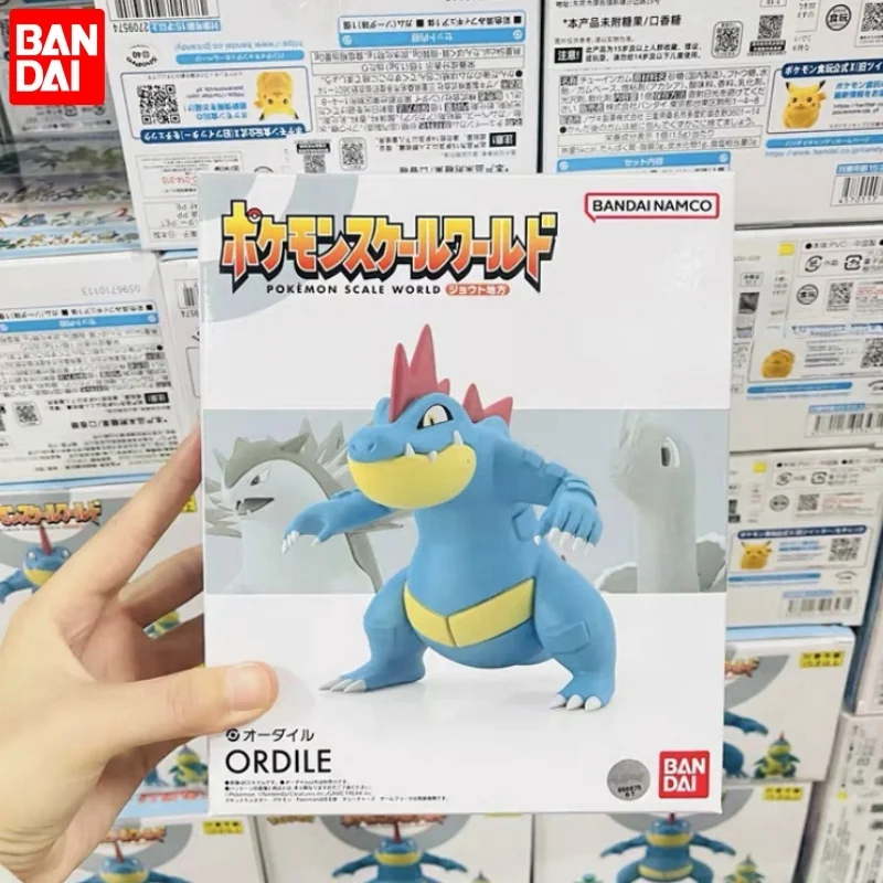 Bandai Original Pokemon Scale World Meganium Feraligatr Anime Action Figure - $59.87+