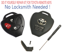 TOYOTA 4Runner 2010-2013 Remote Key Shell Repair Kit 3B DIY NO Locksmith... - $5.90