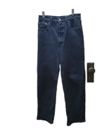 Levis Premium Jeans Women 24 Black Denim Big E Ribcage Straight Ankle 24... - $535.98 MXN