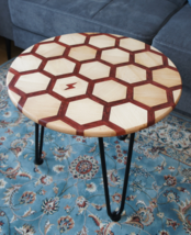 Epoxy coffee table with wireless charger - redLava design - $500.00