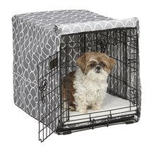 MPPMidwest Dog Crate Cover Quiet Time Private Secure Comfort Cool Grey P... - £37.75 GBP+