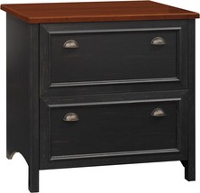 In Antique Black And Hansen Cherry, Bush Furniture Offers The Fairview 2 Drawer - £225.38 GBP