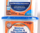 2 Arm &amp; Hammer 14 Oz Refillable Moisture Absorber &amp; Odor Eliminator Baki... - £25.17 GBP