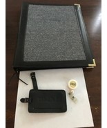 IBM Lot Leather Zippered Binder Folio Organizer, Thinkpad Luggage Tag &amp; ... - $25.00