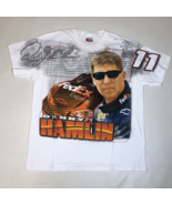Vintage Denny Hamlin Chase FedEx NASCAR AOP Racing T-Shirt Double Sided ... - $1,881.48 MXN