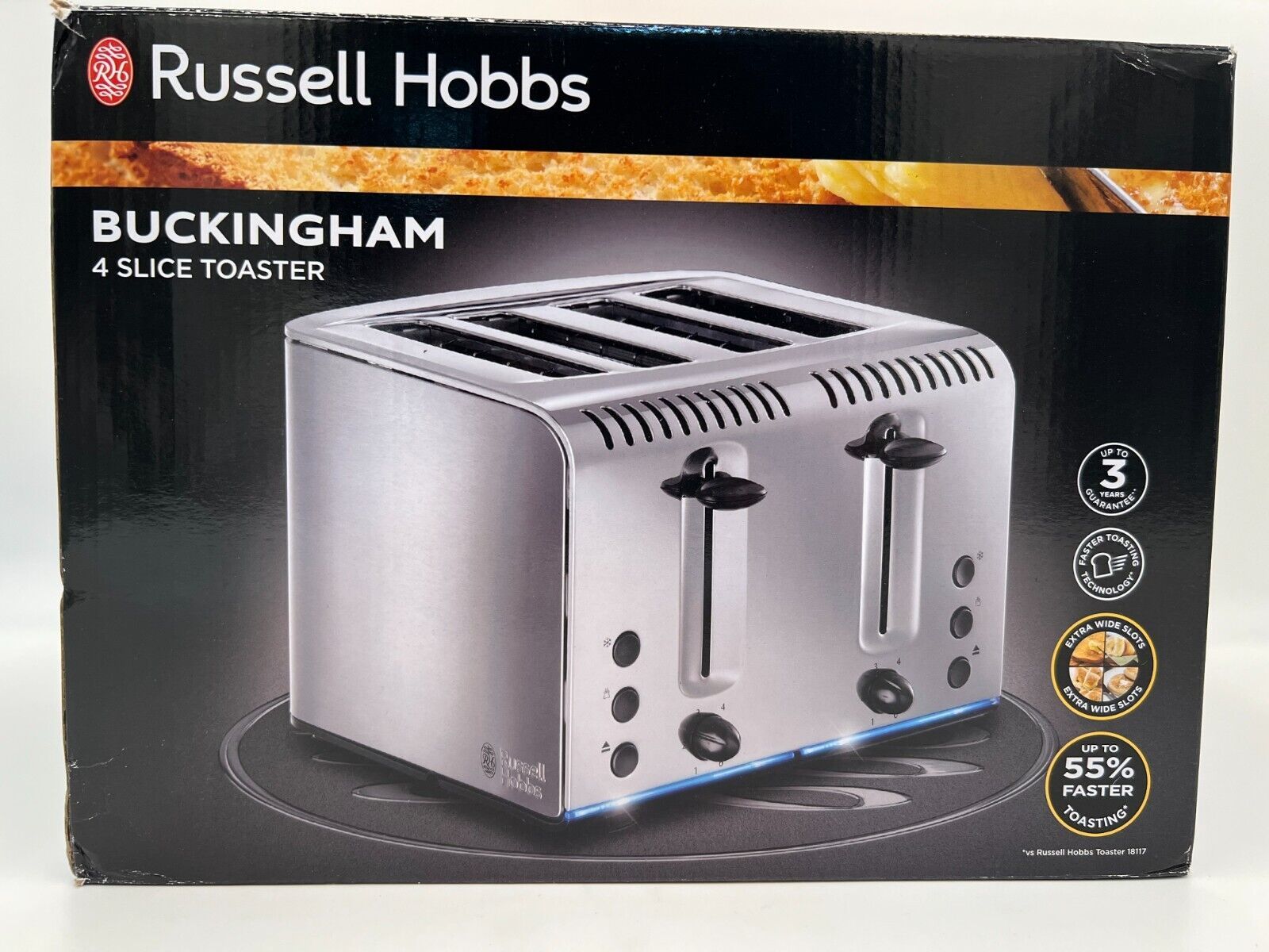 Russell Hobbs 20750 Buckingham 4 Slice Toaster - $37.00