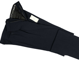 NEW Giorgio Armani Black Label Dress Pants! US 30 e 46  Dark Navy  *Snap Front* - £207.82 GBP