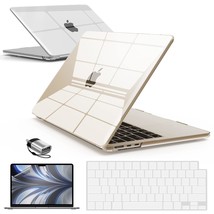 IBENZER Compatible with M2 2023 2022 MacBook Air 13 inch case, Model A2681, Hard - £23.97 GBP