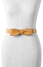 Via Spiga Camel Tan Bow Belt - Small NEW - £22.42 GBP