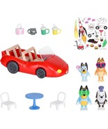 Vehicle and 4 Figure Pack Escape Convertible with Four 2.5 Inch Figures ... - $58.22