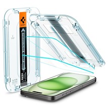 Spigen Tempered Glass Screen Protector [GlasTR EZ FIT] designed for iPhone 15 Pl - $35.99