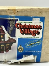 Christmas Village Building Train Depot Wee Crafts Painted 6 Inch in Box - $377.29 MXN
