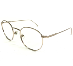 Lacoste Eyeglasses Frames L2246 714 Shiny Silver Round Full Wire Rim 48-21-145 - $60.56
