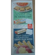 Nabisco Sugar Wafers &amp; Fig Newtons Print Magazine Advertisement 1950 - €4,33 EUR