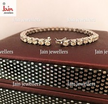 14Kt White Gold 8.40 - 9.10 Ct Diamond Bangle Tennis Bracelet Women Jewelry - £11,309.16 GBP