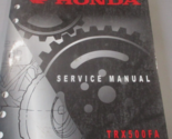 2001 2002 2003 Honda Trx500fa/Fga Four Trax Service Workshop Repair Manu... - $78.84