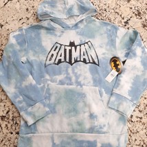 NEW Old Navy Batman Hoodie Jacket size XL 14-16 boys blue tie dye sweatshirt - $27.00