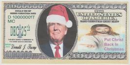 2023 Donald Trump Put Christ Back in Christmas Trump Santa Novelty Bill Buy Now. - £2.30 GBP