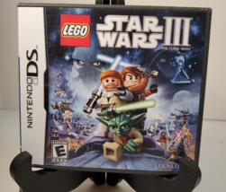  Lego Star Wars 3 Clone Wars Nintendo DS Video Game Complete Free Ship - £12.53 GBP