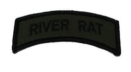 VIETNAM RIVER RAT TAB OD OLIVE DRAB TOP ROCKER PATCH BROWN WATER NAVY PB... - $5.00