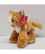 Aurora World Floppy Beanbag Plush Orange Tabby Cat Molly 8&quot; New With Tag - $19.70