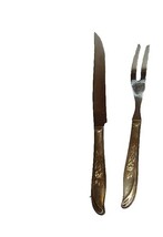 Set of Oneida MORNING ROSE Carving knife and fork - $275.88 MXN Set of Oneida MORNING ROSE Carving knife and fork - $275.88 MXN