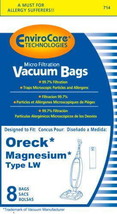 Oreck Magnesium Vacuum Bags, Type LW 8 Pack by EnviroCare - £14.51 GBP