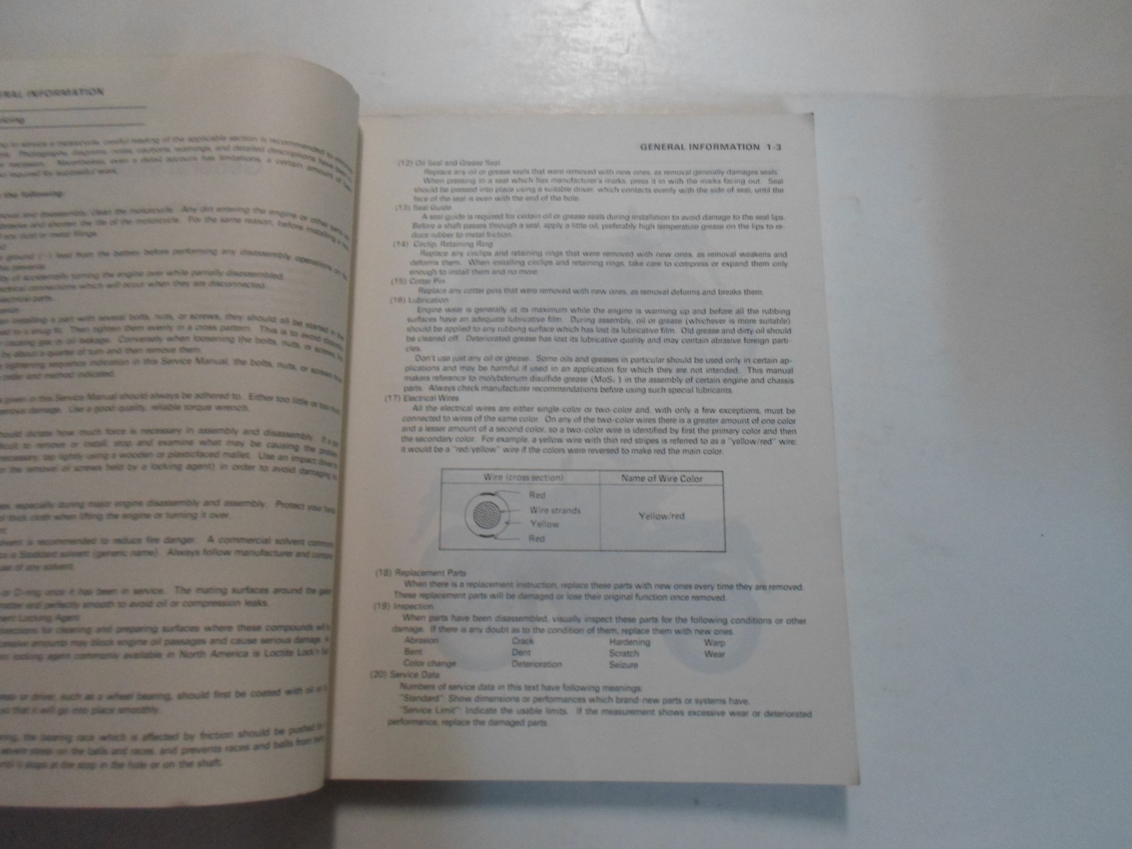 1989 1990 Kawasaki Tengai Moto Servizio Manuale Danneggiato Vetrata Fabbrica OEM Item image 6