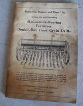 Vintage 1947 IHC McCormick Deering Fertilizer Instruction Manual &amp; Parts... - $17.82
