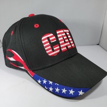 Caterpillar Stars Stripes American Flag Ball Cap Cat Hat Snapback USA Patriotic - £6.76 GBP