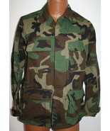 US Military Woodland Camouflage Combat BDU JACKET COAT 1985 Date SMALL R... - €29,61 EUR
