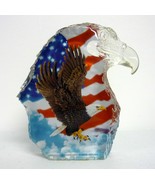 Acrylic Flying Eagle Paperweight Spirit of America Collection 5&quot; Decorat... - £4.03 GBP