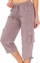 Mofiz Womens Capris With Pockets Loose Fit Casual Capri Pants Dressy Lightweight - $48.99