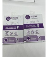 (2) SPOTMYUV UV Detection Stickers Spot My 12ct Clear/Purple COMBINE SHI... - $4.99