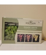 Kurt S. Adler 100 Micro Bulbs Green Grapes Cluster Lights Indoor Outdoor... - $32.16 CAD