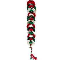 Vintage Handmade Crocheted Bells Christmas Door Wall Hanging Decoration 30 inch - £11.65 GBP