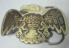 Great American Buckle Co 1983 Eagle Solid Brass 2 3/4&quot; Wide - £15.22 GBP
