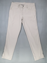 Lululemon ABC Pants Men Size 36 Khaki Chino Warpstreme Stretch Golf Perf... - £30.52 GBP