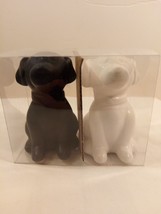 Refined Rustic Old East Main Co Dog/ Puppy Salt &amp; Pepper Shaker Set NIB 3&quot; Tall - £9.49 GBP