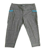 Patagonia Heather Gray Cropped Exercise Run Yoga Leggings  Womens Small - £30.56 GBP